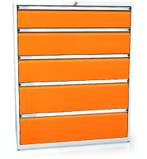 Drawer cabinet 1240 x 1014 x 750 - 5x drawers